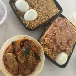 Chicken 65 Biriyani, Egg Biryani,Pallipalayam Chicken