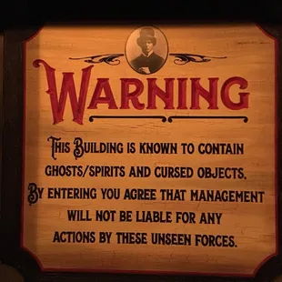 Warning