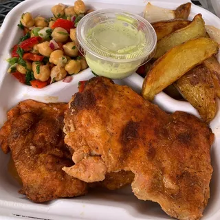 Lemon-Garlic Chicken Entree Special Plate