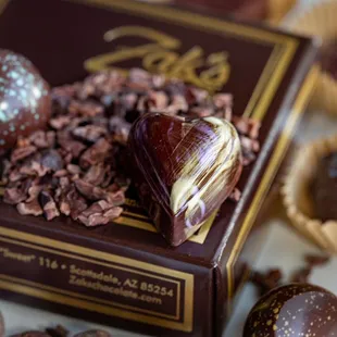 Chocolate made on site from cocoa beans