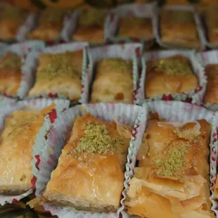 Baklava freshly made.