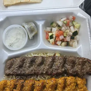 Combo skewer. 1 chicken 1 beef