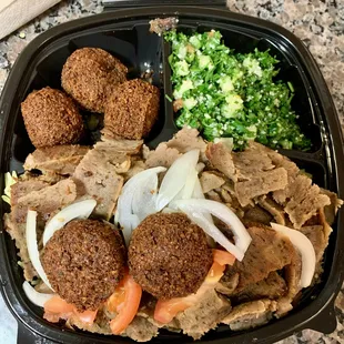 Beef shawarma dinner