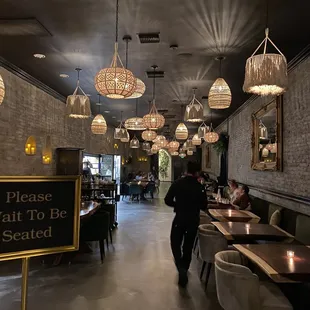 Left side of the restaurant