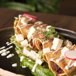 CHICKEN TINGA TAQUITOS