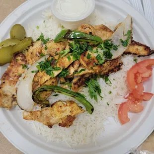 Chicken shawarma entree