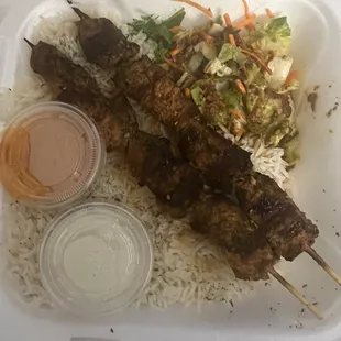 Chicken Kabob Plate