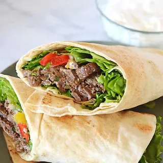 Beef shawarma sandwich