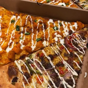 Buffalo and Philly Pizza