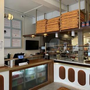 the interior of a restaurant