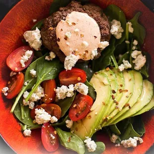 All Natural Angus Burger Bowl