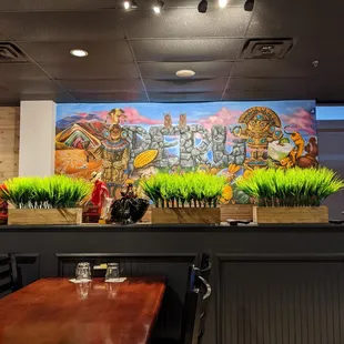 interior, sushi and sashimi