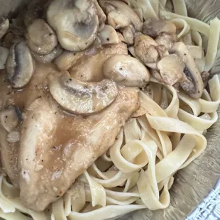 Dry noodles Chicken Marsala