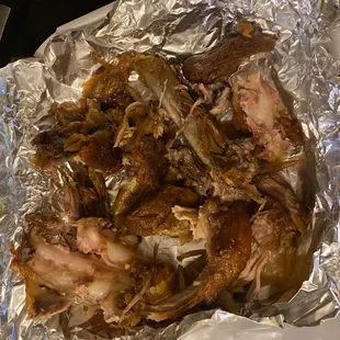 a close up of a plate of food
