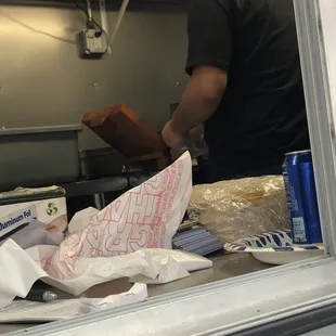 Corn tortillas hand made on site.