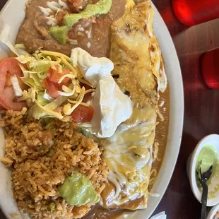 Chimichanga plate