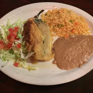 Chile Relleno plate.  Very good indeed.