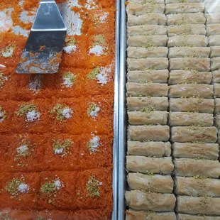 Fresh halva, baklava, and other desserts. $10 per pound.