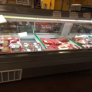 A variety of Halal meats  Even smoked turkey