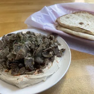 2/22/25 Gyro Hummus. It's a meal in and of itself self.