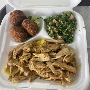 Falafel, shirwami plate