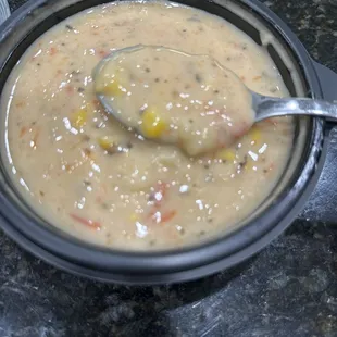 Shrimp and corn chowder