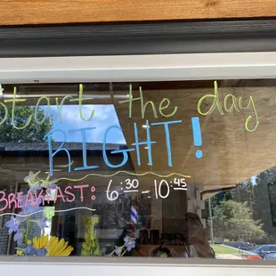 Breakfast 6:30 to 10:45