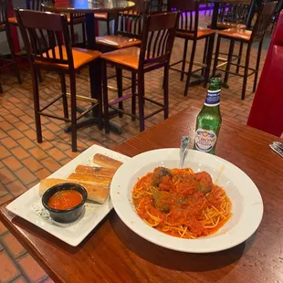 Love this place ! Spaghetti and meatballs. I want to kick some balls