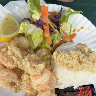 Garlic shrimp ($17)