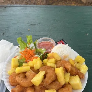 Pineapple coconut shrimp