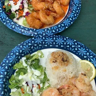 Garlic and Thai shrimp