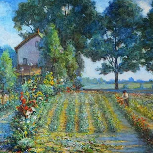 Karl Kappes, &quot;Kappes&apos;s Garden&quot;, 1936, oil on canvas, Gift of Mr. Kappes, 10177