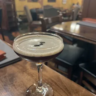 Specialty Espresso Martini with mezcal
