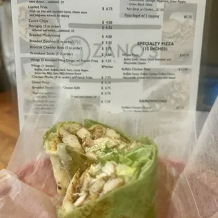 Chicken wrap