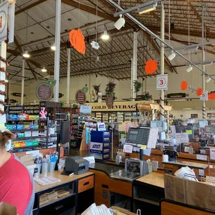 the inside of the store