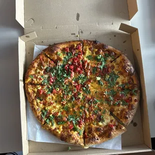 The Best Indian Pizza with Chicken Tikka Masala Sauce