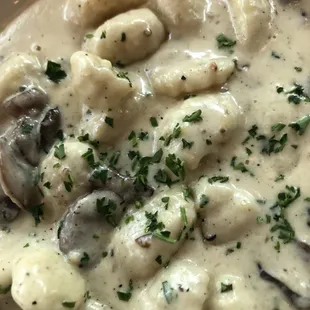 Gnocchi Mushrooms