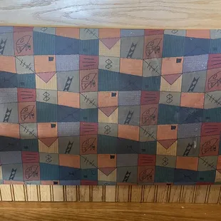 a pattern on a piece of fabric