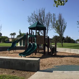 Main park across from table &amp; bbq area
