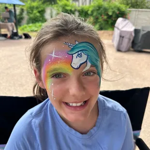Zanypaint Unicorn Face paint