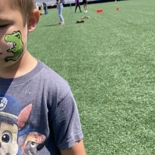 Photo edited for my kids privacy. He loved his dinosaur.