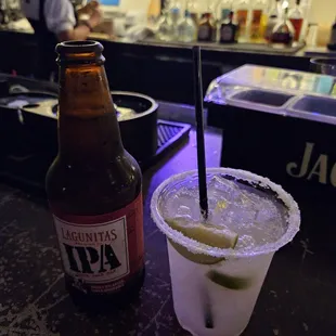 margarita + beer for $22