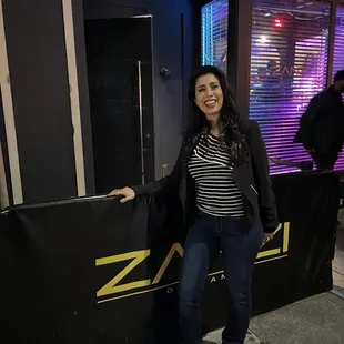 Waiting outside for venue to open