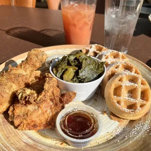 Chicken and waffles