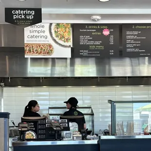 Employee eating in serving line. Then didn't wash hands and went back to work the line?! If that's ok, Yikes.