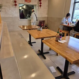 Dining area and pick up window.