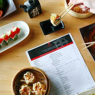 food, sushi and sashimi