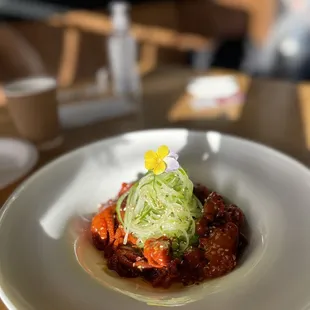 Mini octopus salad