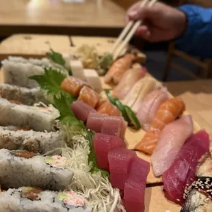 sushi and sashimi, food