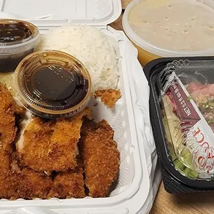 Chicken Katsu and Avocado roll with tuna